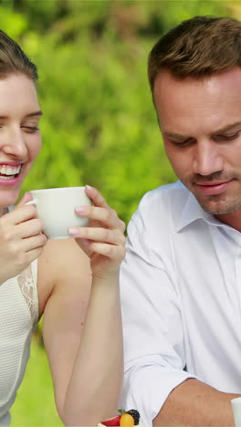 Sweet-couple-drinking-coffee