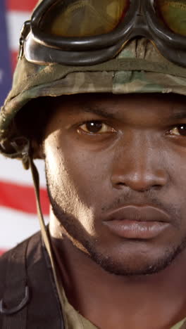 Portrait-of-military-soldier-standing