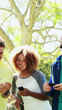 Group-of-friends-using-mobile-phone