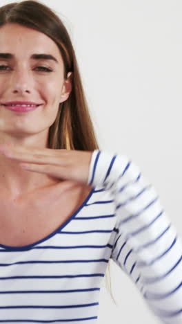 Pretty-brunette-making-pose-for-the-camera