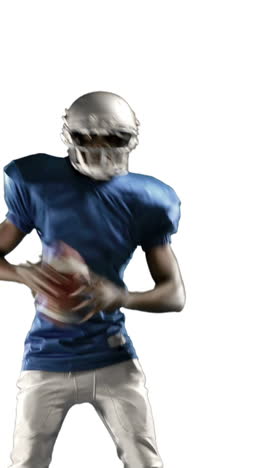 American-football-player-playing