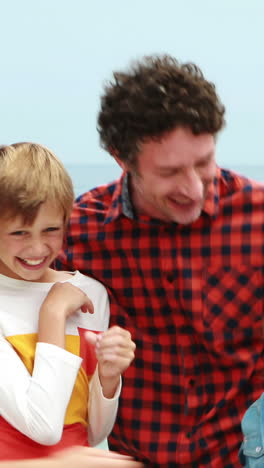 Family-doing-tickle-to-each-other