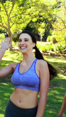 Women-jogging-in-park