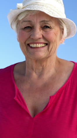 Senior-woman-at-the-beach