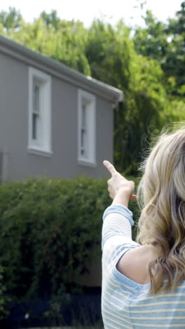 Young-lovely-couple-talking-in-the-garden