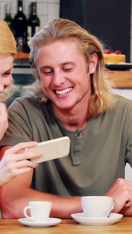 Smiling-couple-taking-a-selfie