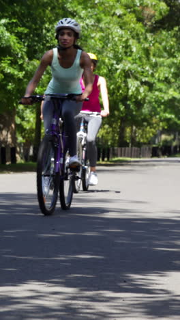 Freunde,-Die-Zusammen-Fahrrad-Fahren