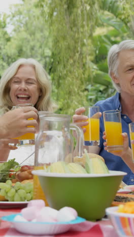 Happy-family-toasting-together