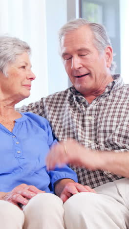 Cute-elderly-couple-talking-