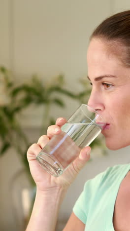 Schwangere-Frau-Mit-Einem-Glas-Wasser