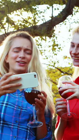 Freunde-Klicken-Auf-Ein-Selfie