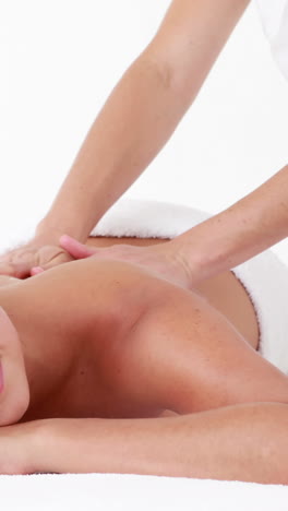 Woman-enjoying-a-massage