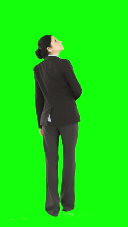 Businesswoman-on-green-screen