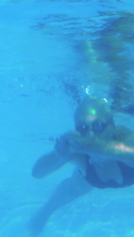 Low-angle-view-of-fit-swimmer-in-pool