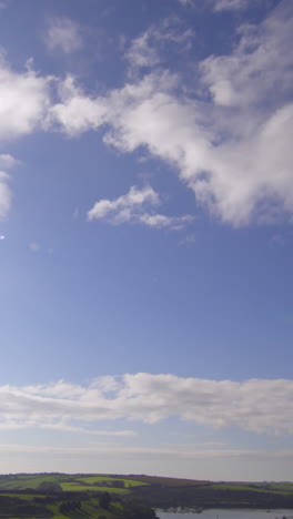 Panoramic-shot-of-sky-to-coastline