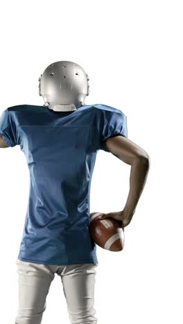 American-football-player-playing