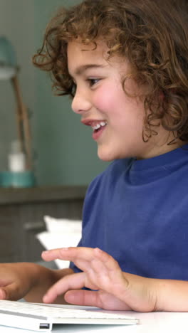 -Happy-son-using-computer