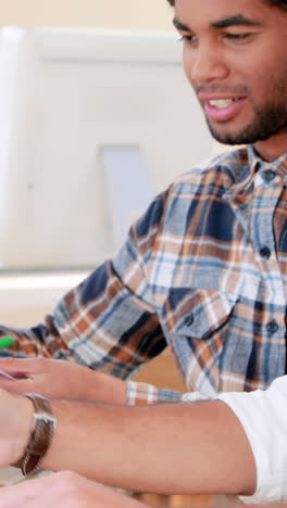 Creative-worker-working-on-his-computer