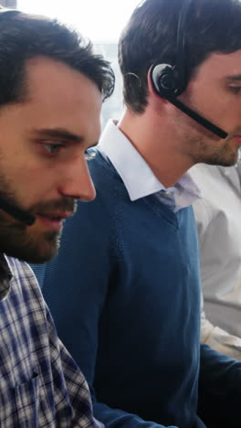 Group-of-business-executive-with-headset