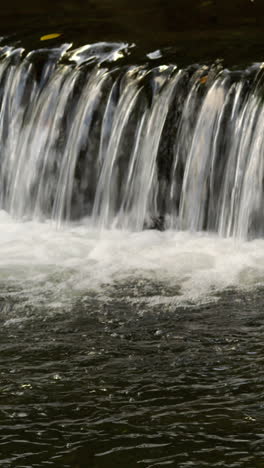 Wasser,-Das-über-Einen-Wasserfall-In-Ein-Becken-Fließt