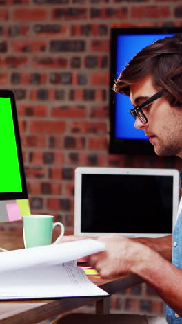 Man-working-on-computer