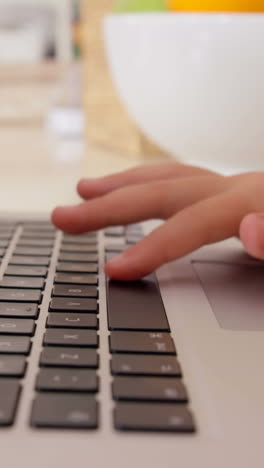 Close-up-of-boy-using-laptop