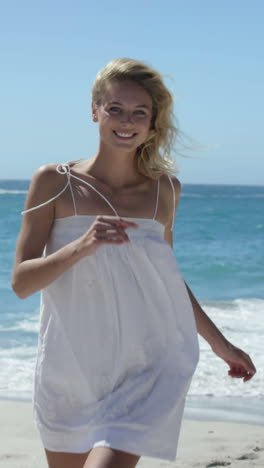 Woman-running-on-the-beach