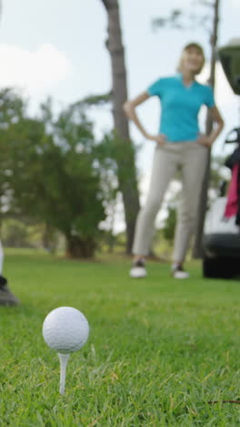 Golfspieler-Spielen-Zusammen