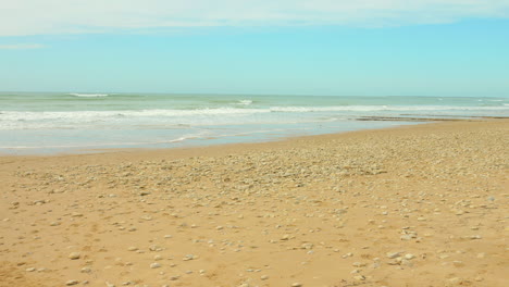 Wunderschöner-Panoramablick-Auf-Den-Strand-Von-Ile-De-Ré,-Frankreich