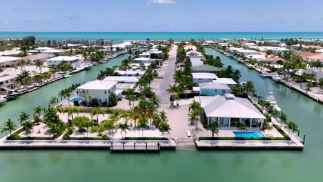 aerial-pan-over-homes-in-Marathon-Florida