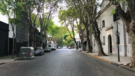 Deserted-street-of-Buenos-Aires-in-Quarantine