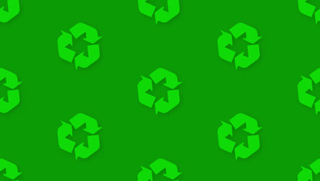 Recycling-Wiederverwerten-Müll-Symbol-Schleife-Kachel