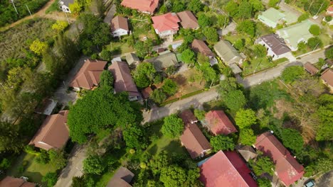 Vista-Aérea-Del-Pueblo,-Muak-Klek,-Saraburi,-Tailandia