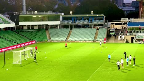 AC-Milan-Football-Club-Noah-Okafor-goal-bottom-left-training-at-HBF-Park