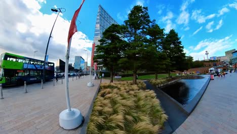 Kinoreife-Aussicht-Auf-Die-Albert-Docks-Und-Die-Berühmten-Gebäude-Rund-Um-Das-Stadtzentrum-Von-Liverpool