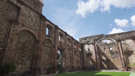 Old-stone-walls-of-the-Church-of-the-Society-of-Jesus-in-Casco-Viejo-under-a-blue-sky