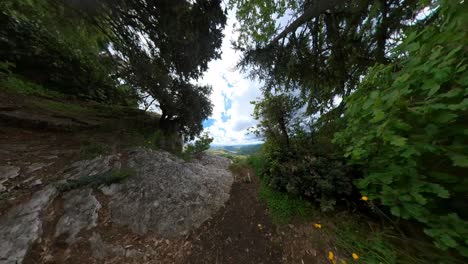 Bergsteiger-Auf-Dem-Mount-Titan-In-San-Marino