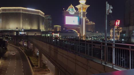 Macau-Light-Rapid-Transit-train-arrives-at-the-station