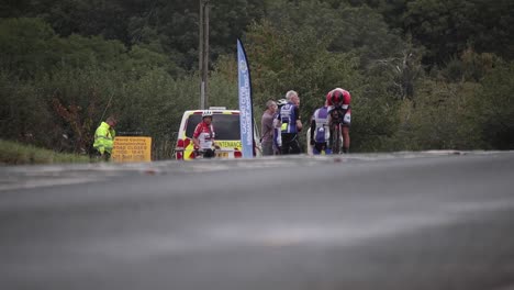 Northallerton,-Yorkshire,-Großbritannien,-25.-September-2019-–-UCI-Einzelzeitfahren-Der-Elite-Männer,-Straßenweltmeisterschaften-–-Fahrer-3-Km-Vor-Dem-Start-Auf-Der-Straße