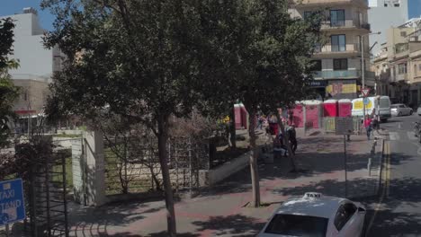 Elevated-Mobile-view-of-the-streets-in-Malta-circa-March-2019