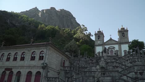 Nossa-Senhora-da-Peneda-Sanctuary,-Peneda-Geres-National-Park,-Minho-province,-Portugal