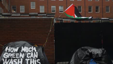 Tents-on-a-Dublin-street-highlight-the-housing-crisis-and-social-issues-faced-by-local-society