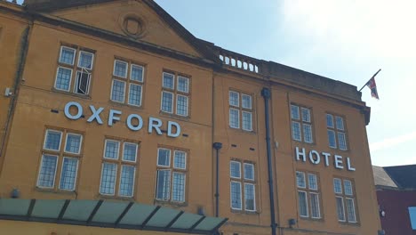 Exterior-view-of-Royal-Oxford-Hotel-accommodation-on-Park-End-Street-in-city-of-Oxford,-England-UK