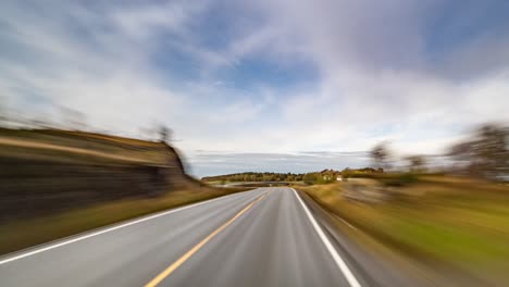 Fahrt-Auf-Der-Atlantikstraße,-Norwegen