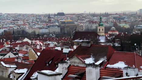 Esta-Foto-Panorámica-Captura-La-Majestuosa-Belleza-De-Praga,-Mostrando-Sus-Monumentos-Emblemáticos,-Su-Arquitectura-Histórica-Y-Su-Vibrante-Paisaje-Urbano.