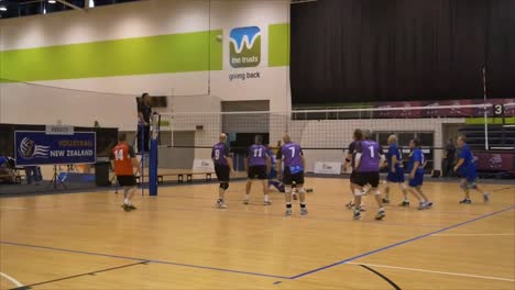 Shot-of-volleyball-players-above-years-old-gathering-in-the-world-master-game-at-Waitakere-Trust-Stadium