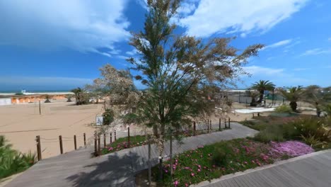 Footpath-near-the-Beaches-in-Rimini,-Italy