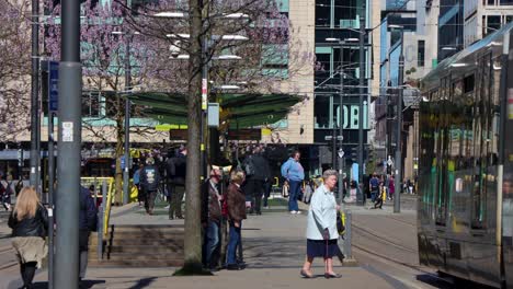 Yellow-Metrolink-trams-by-St