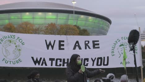 Protestas-Climáticas-Fuera-De-Las-Reuniones-De-Cop26-En-Glasgow