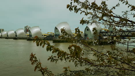 London-flood-barrier-on-Thames-river-in-Woolwich